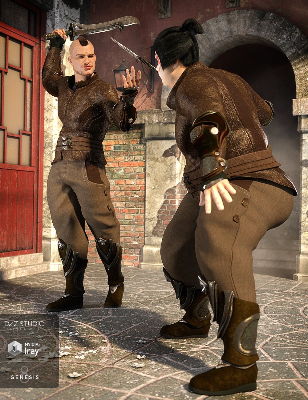 Eastern Fantasy Warrior Outfit for Genesis 8 Male(s) Eastern Fantasy Warrior Outfit for Genesis 8 Male(s) by: Anna BenjaminMada, 3D Models by Daz 3D