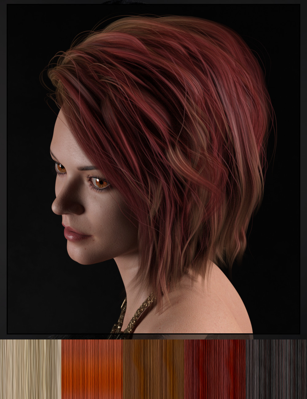 DG Iray 200 Hair Color Shaders and Merchant Resource by: IDG DesignsDestinysGarden, 3D Models by Daz 3D