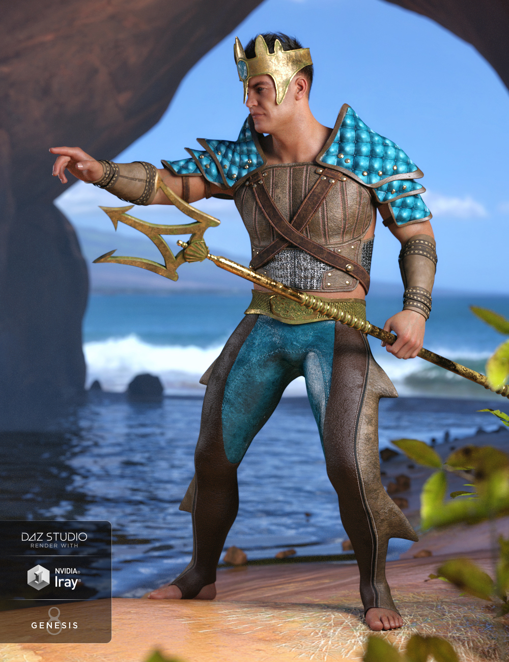 Poseidon Outfit Textures Poseidon Outfit Textures by: Moonscape GraphicsSade, 3D Models by Daz 3D
