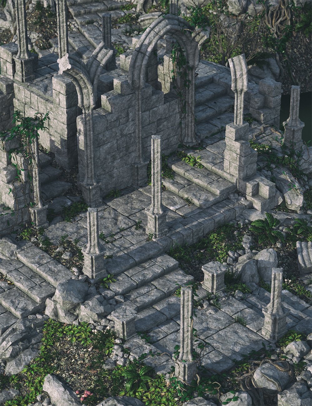 Gothic Ruins 2 Gothic Ruins 2 by: , 3D Models by Daz 3D