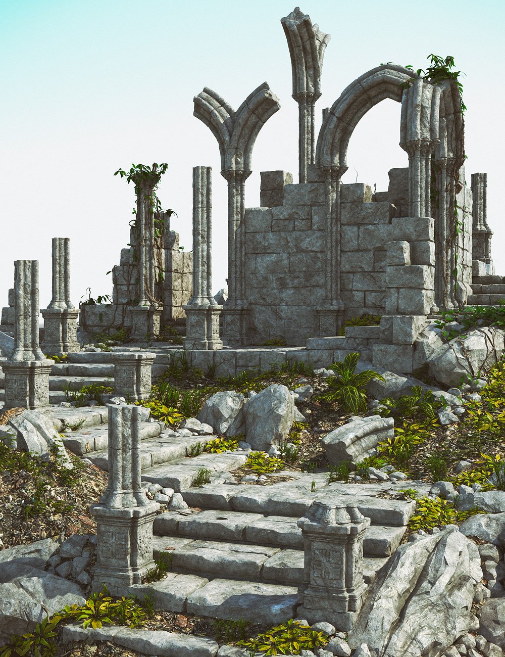 Gothic Ruins 2 by: , 3D Models by Daz 3D