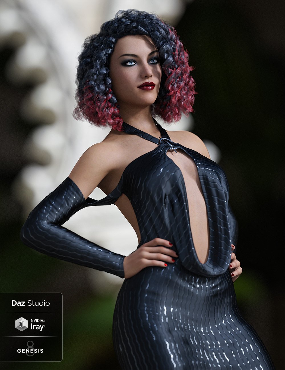 Slinky Dress Texture Addon by: Ravnheart, 3D Models by Daz 3D