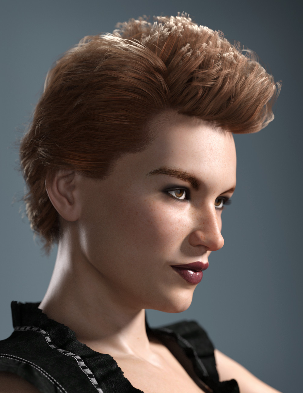 Rachel Hair for Genesis 3 and 8 Female(s) by: Sarah Payne, 3D Models by Daz 3D