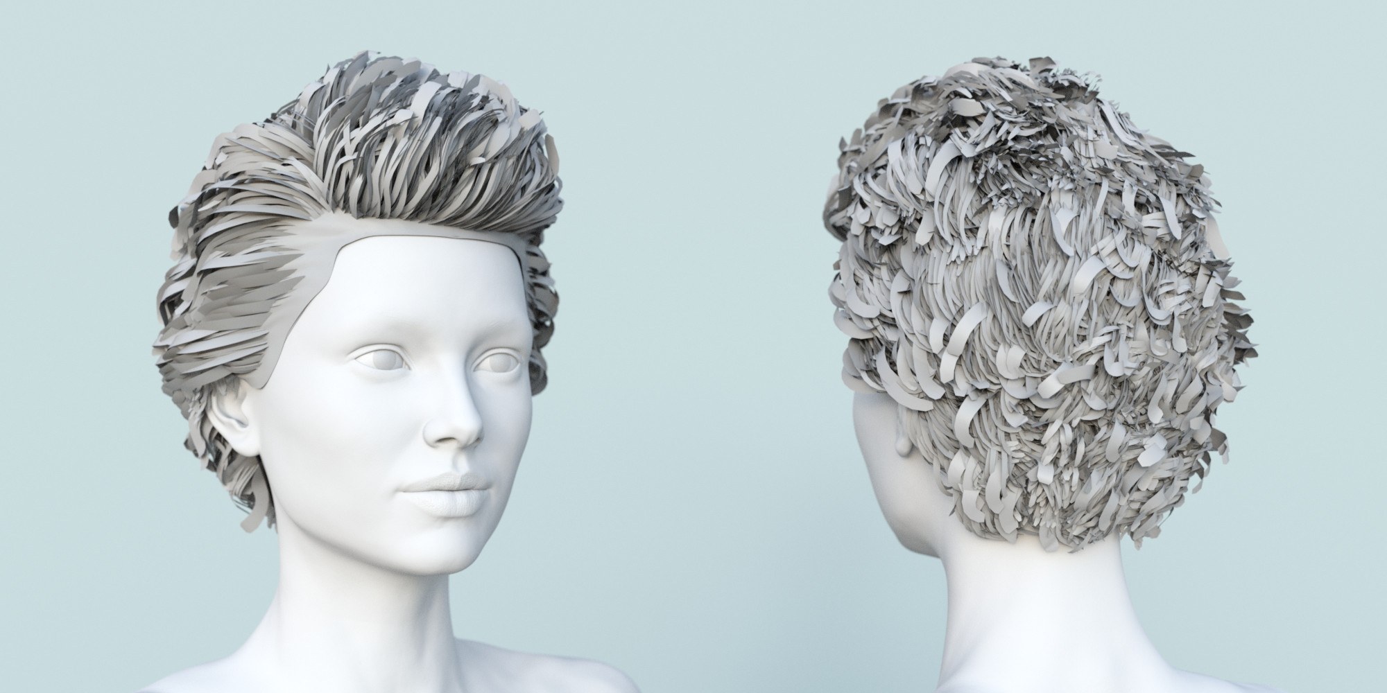 Rachel Hair for Genesis 3 and 8 Female(s) by: Sarah Payne, 3D Models by Daz 3D