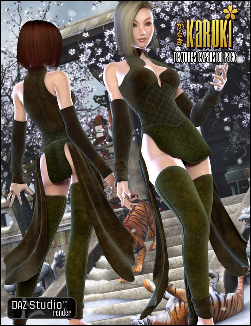 Karuki Textures by: Sarsaoutoftouch, 3D Models by Daz 3D