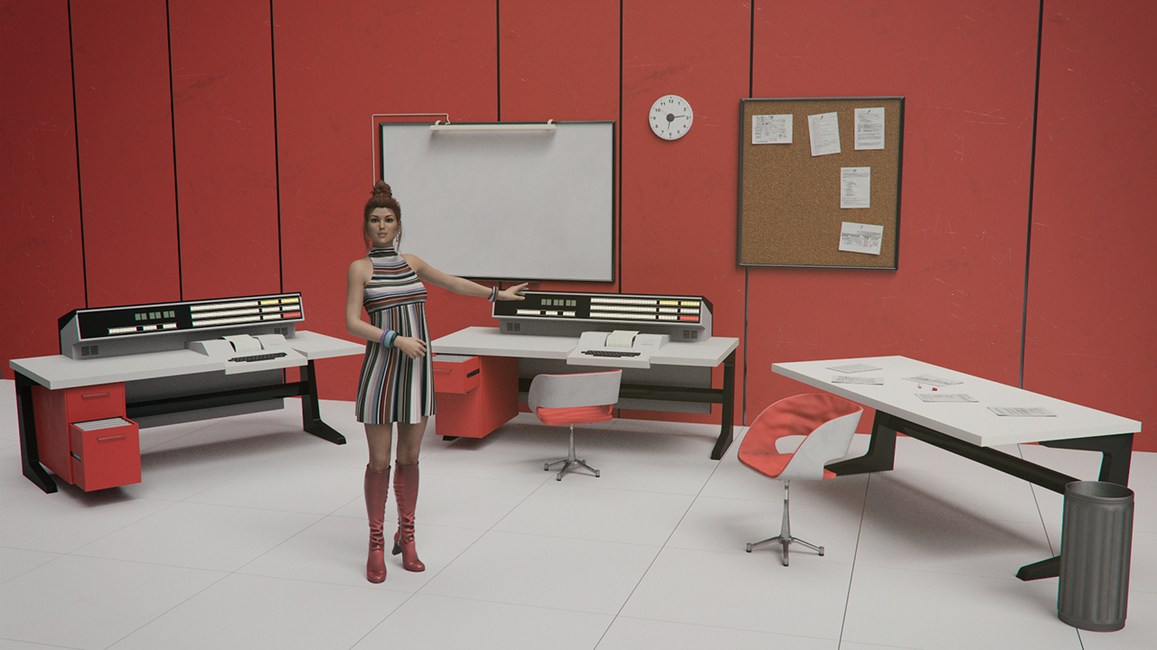 Retro Server Room by: Mely3D, 3D Models by Daz 3D