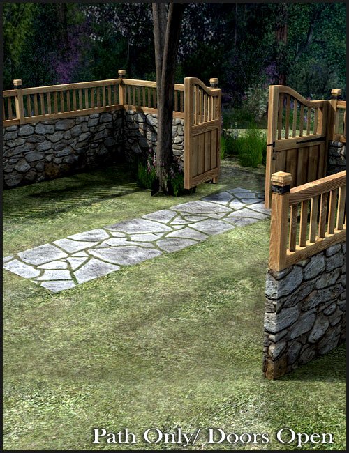 The Garden Wall by: ARTCollab, 3D Models by Daz 3D