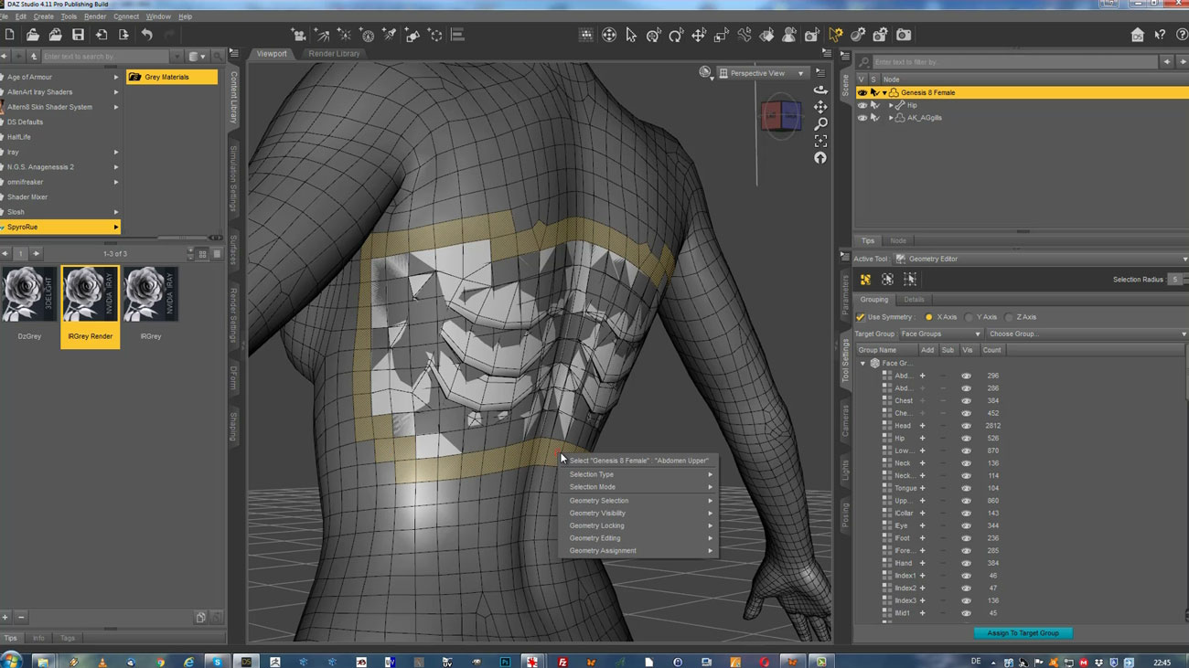 Submerged Inside Hexagon And Daz Studio - Part 5: Geografting And ...