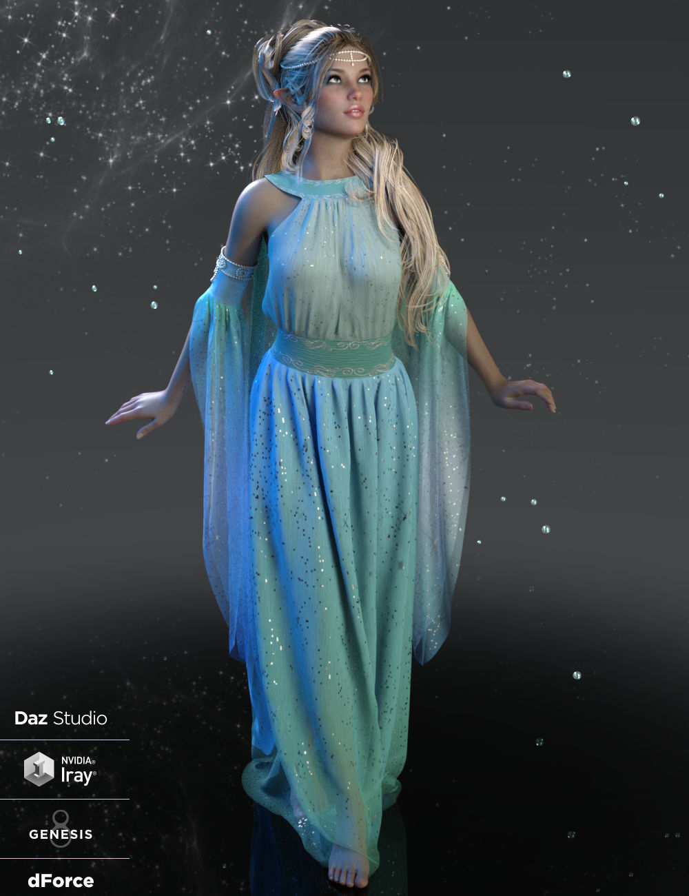 dForce Aerwyna Outfit for Genesis 8 Female(s) by: WildDesigns, 3D Models by Daz 3D
