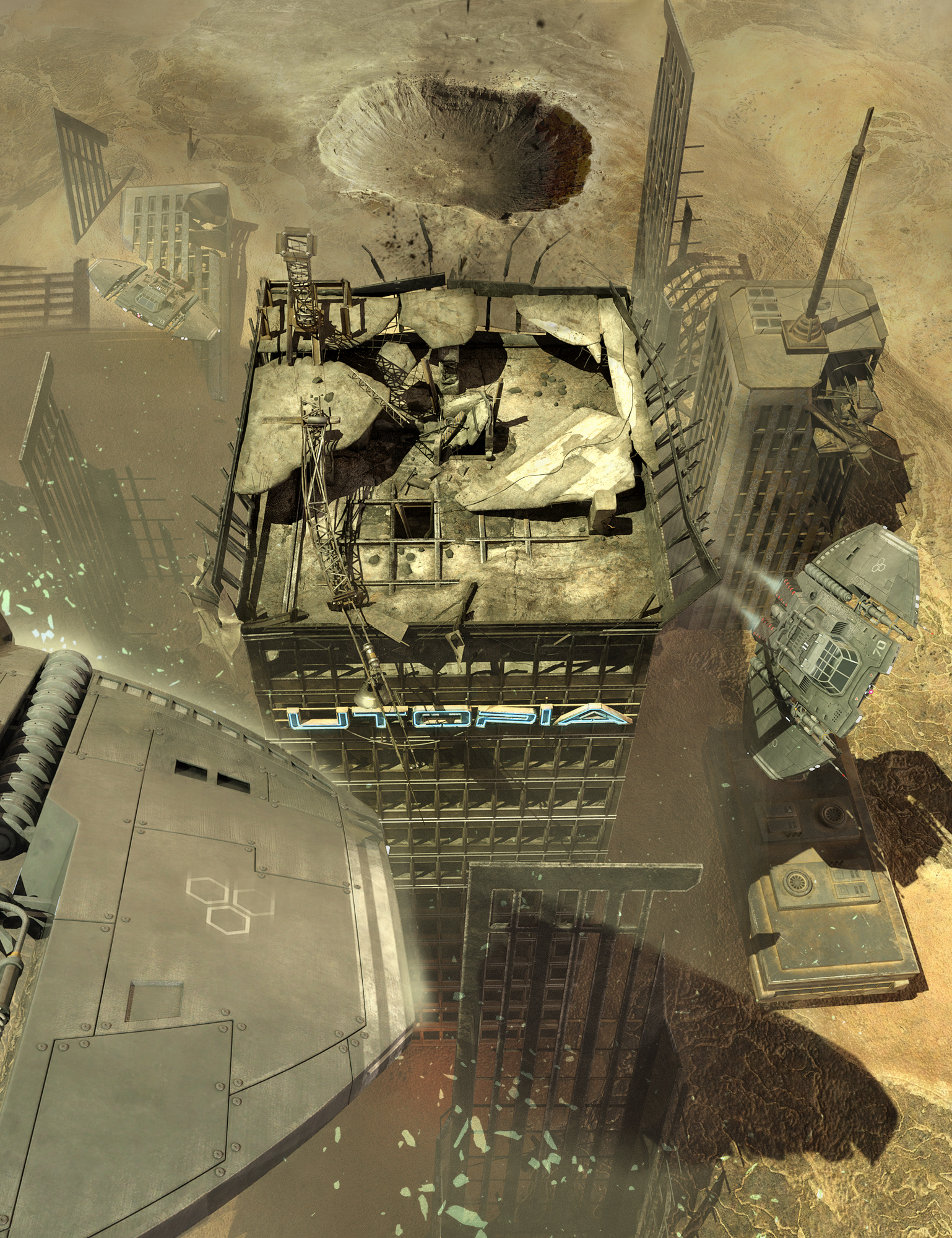 Dystopian Desert Destruction Kit by: The AntFarm, 3D Models by Daz 3D