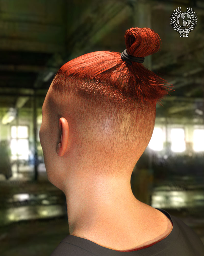 Samurai Bun For Genesis 3 And 8 Males Samurai Bun For Genesis 3 And 8 Males by: SamSil, 3D Models by Daz 3D