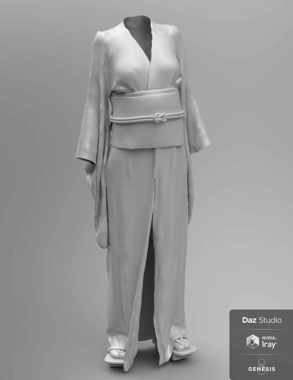 dForce Kimono Outfit for Genesis 8 Female(s) by: Lyrra MadrilMoonscape GraphicsSade, 3D Models by Daz 3D