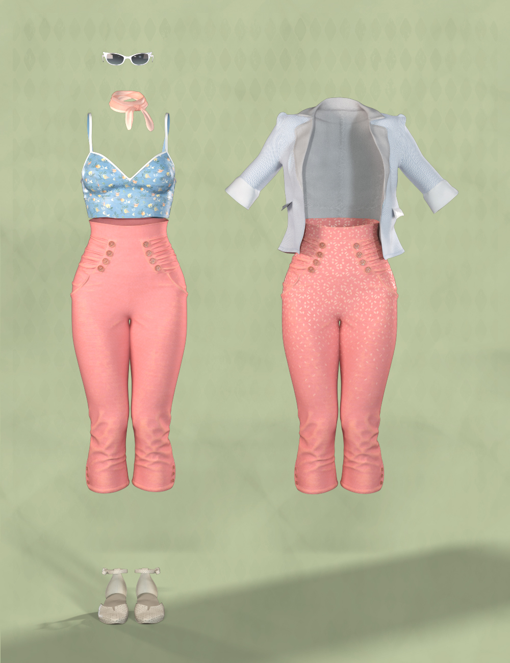 Extra Flavors for Vintage Soda Outfit | Daz 3D