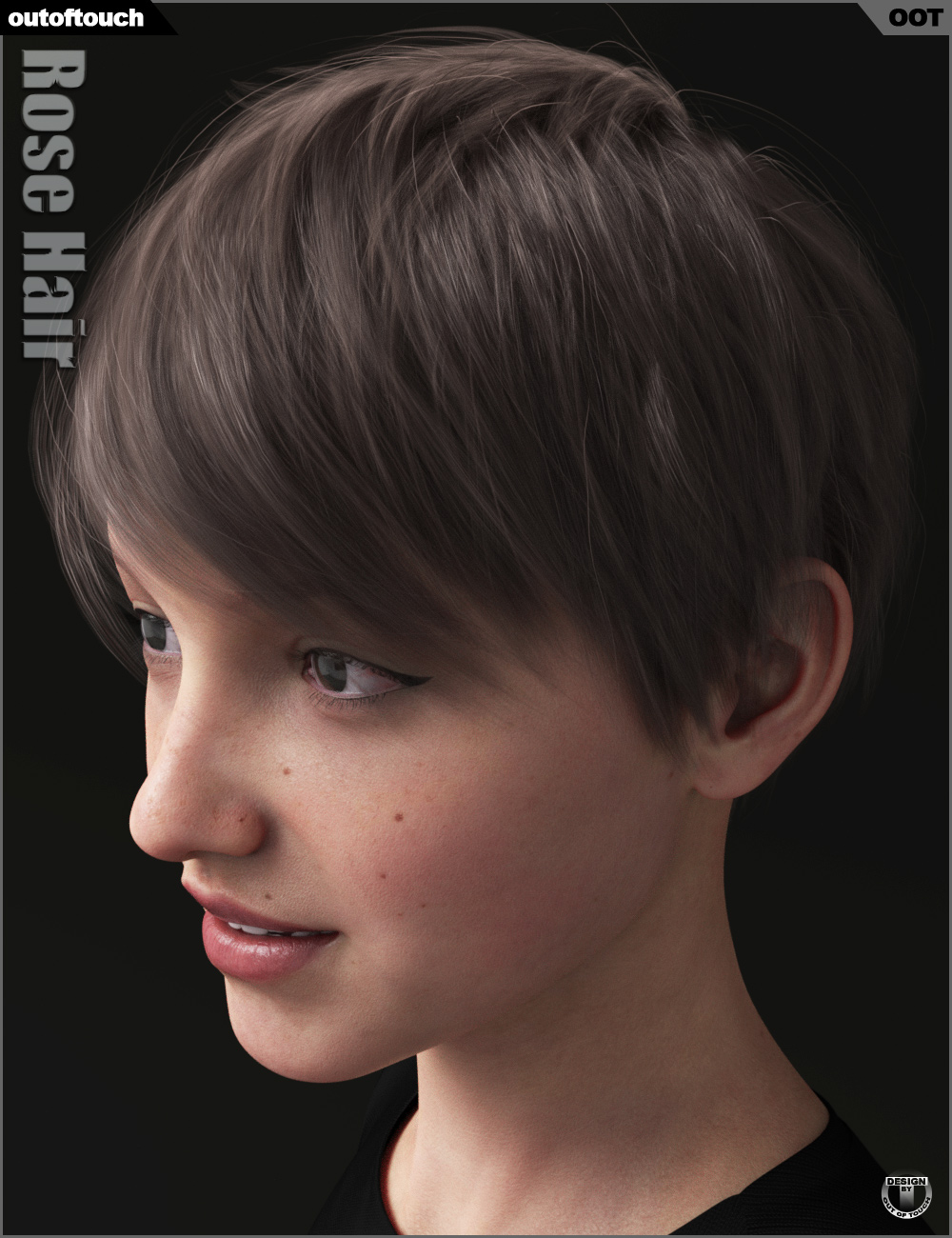 Rose Hair for Genesis 3 and 8 Female(s) by: outoftouch, 3D Models by Daz 3D