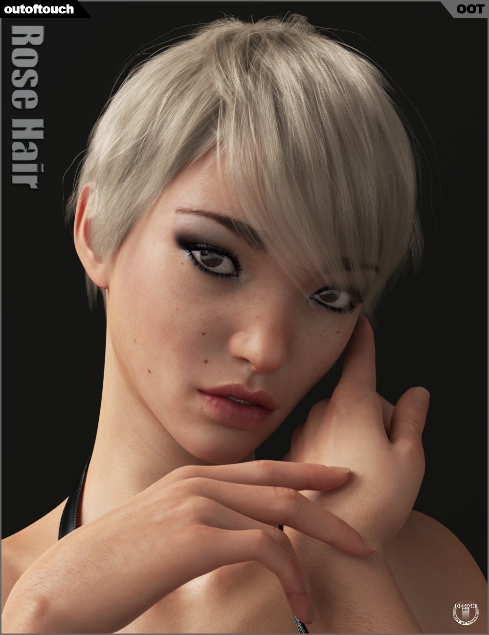 Rose Hair for Genesis 3 and 8 Female(s) | Daz 3D