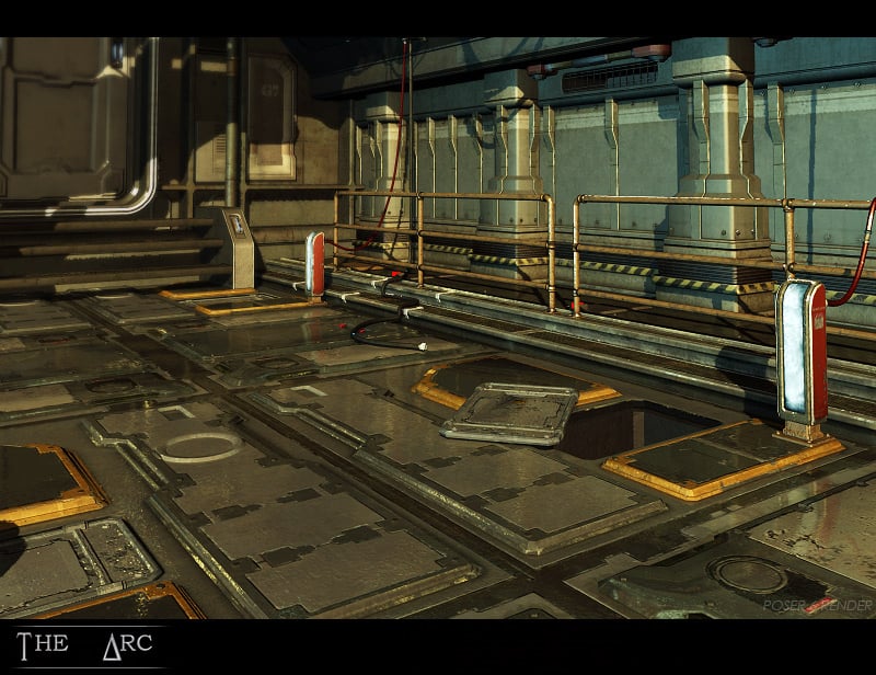 The Arc Sci-Fi Corridor by: Stonemason, 3D Models by Daz 3D