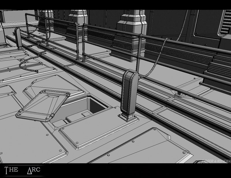 The Arc Sci-Fi Corridor by: Stonemason, 3D Models by Daz 3D
