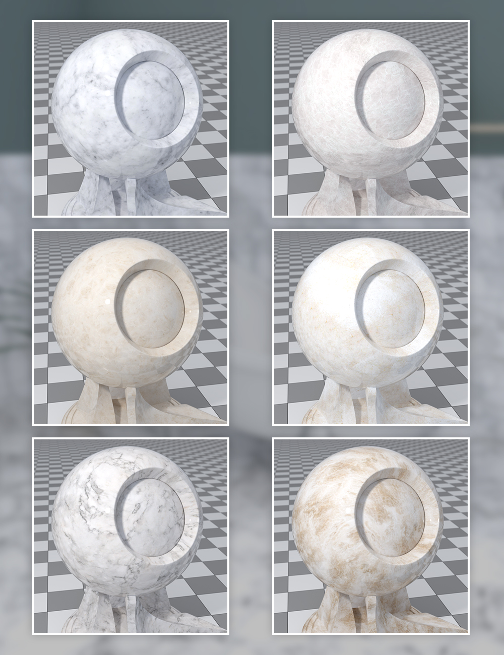 Marble Collection - Iray Shaders Marble Collection - Iray Shaders by: Dimidrol, 3D Models by Daz 3D