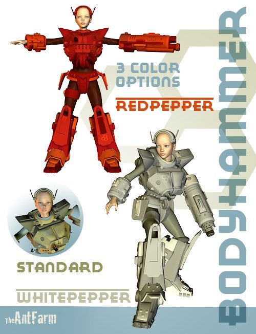 BodyHammer by: The AntFarm, 3D Models by Daz 3D
