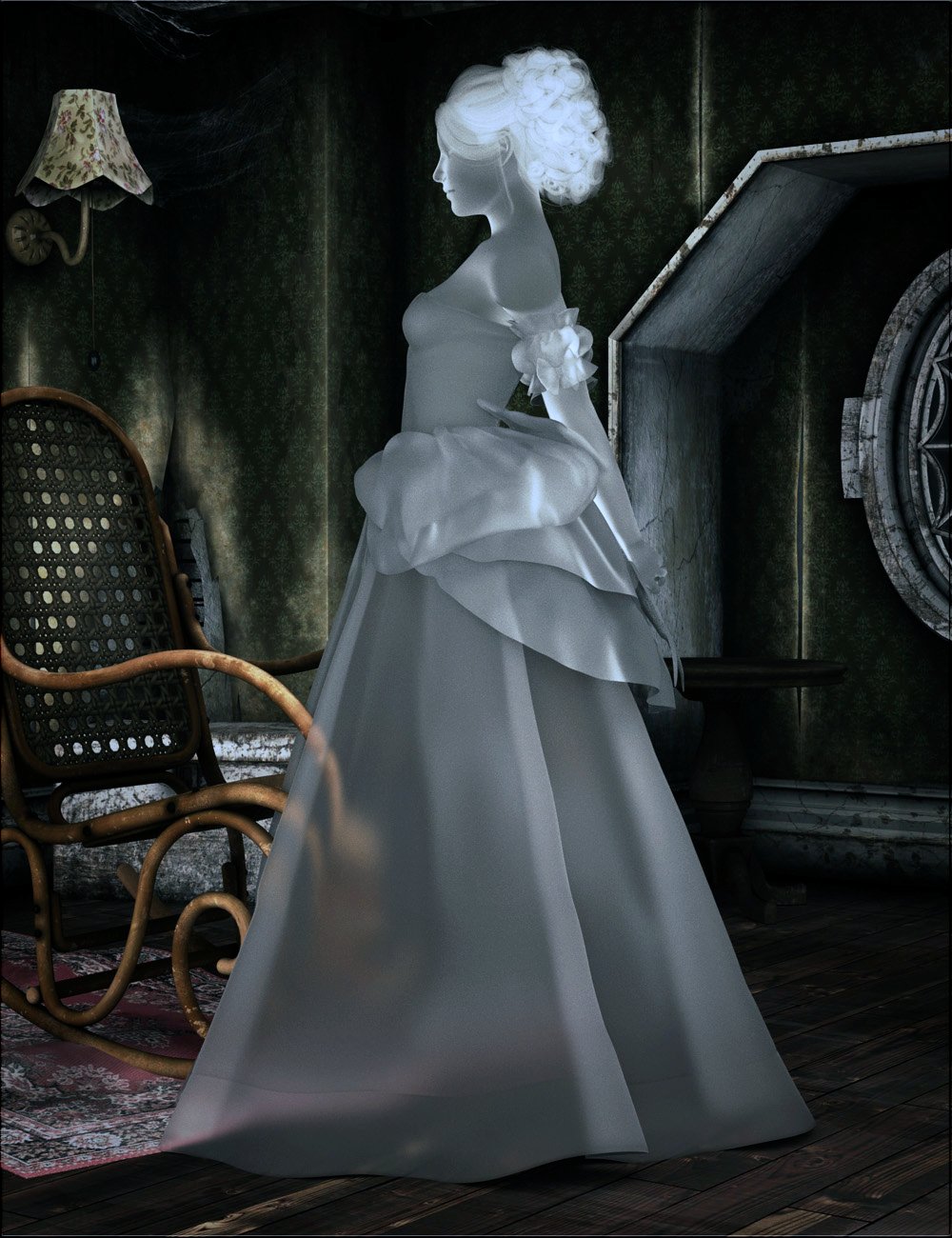 Iray Ghost Shaders by: vyktohria, 3D Models by Daz 3D