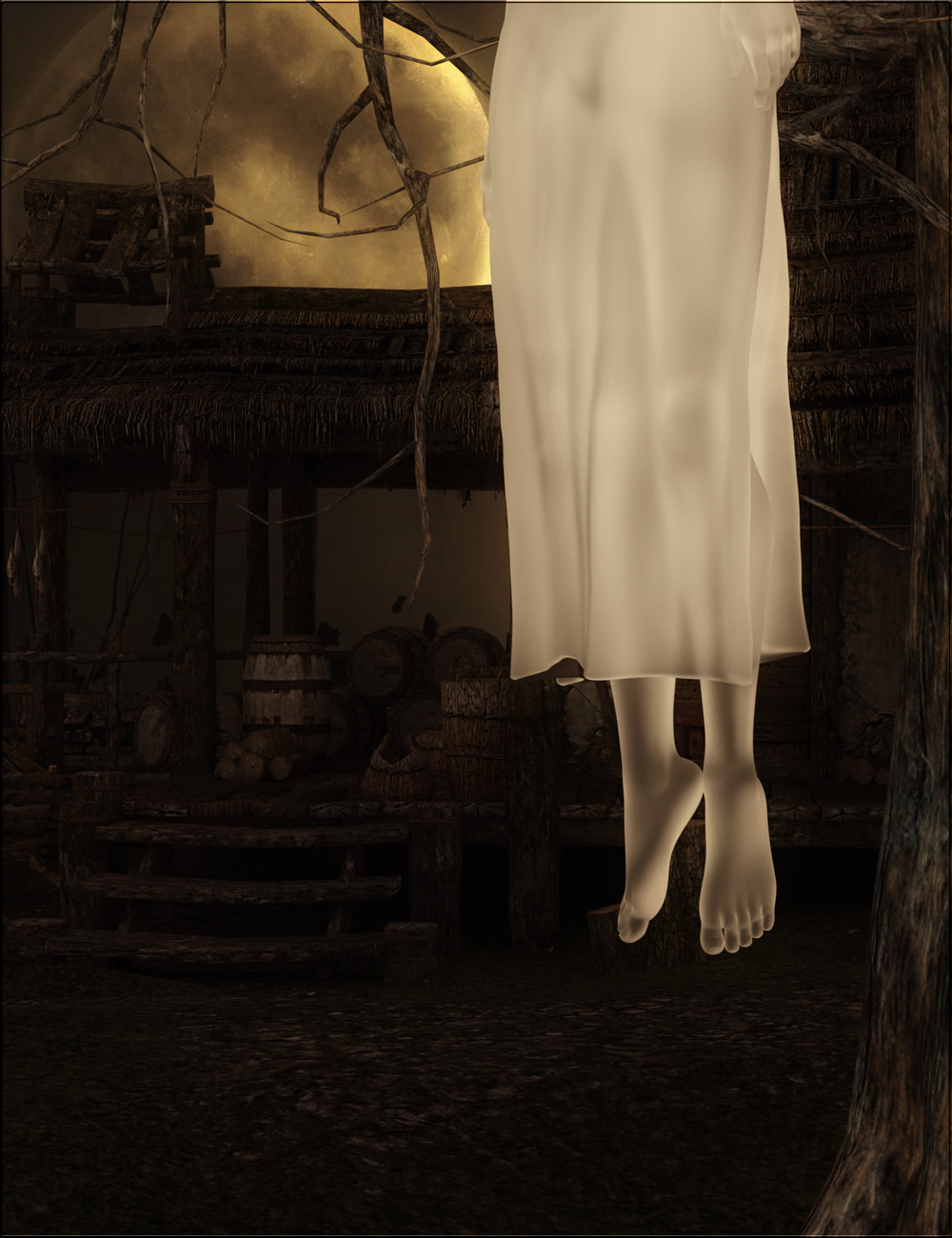 Iray Ghost Shaders by: vyktohria, 3D Models by Daz 3D