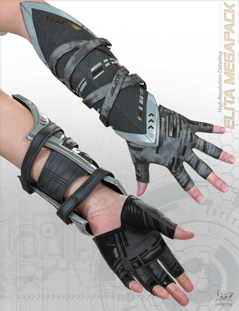 Elita Cyberpunk Megapack for Genesis 8 Female(s) Elita Cyberpunk Megapack for Genesis 8 Female(s) by: BadKitteh Co, 3D Models by Daz 3D