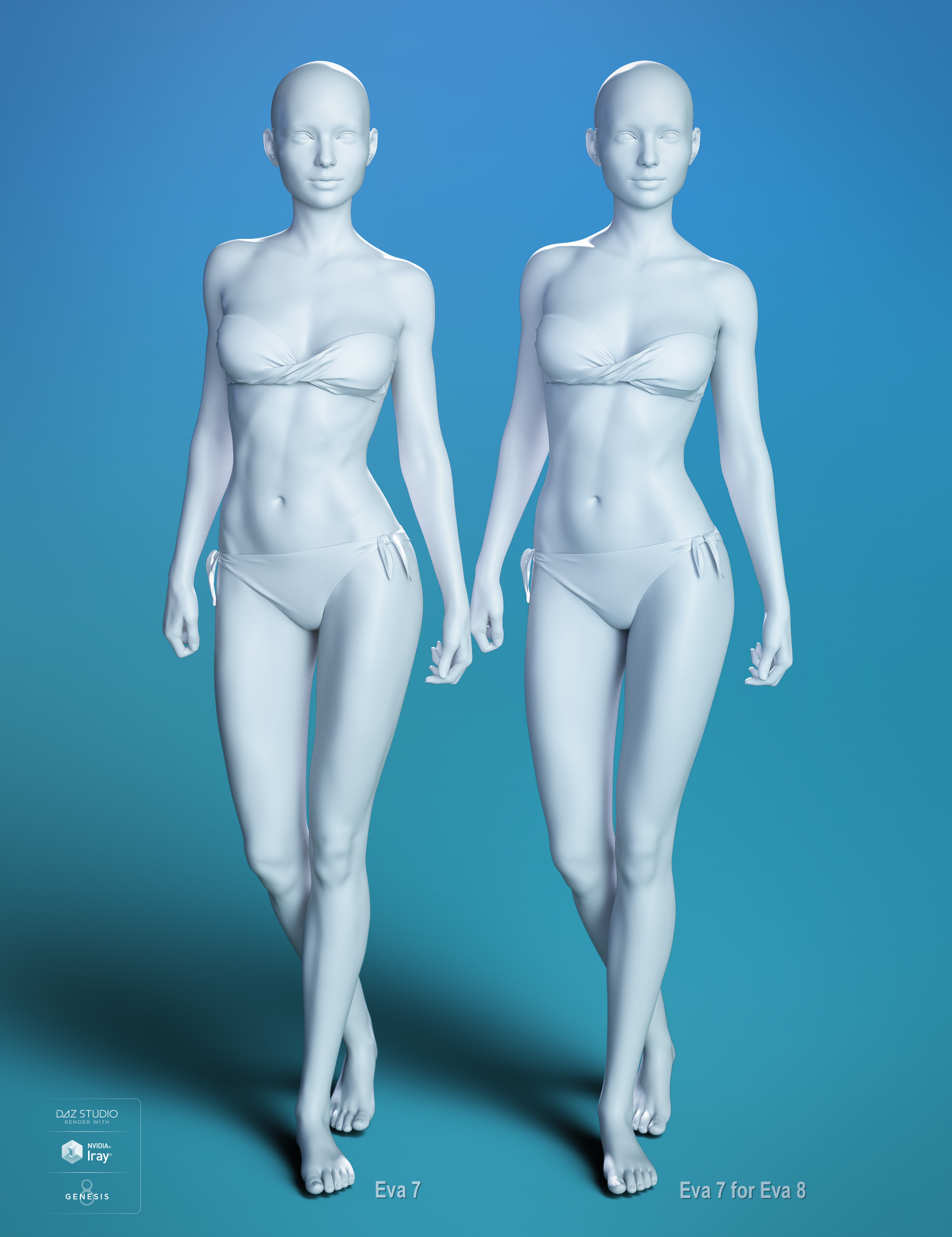 Eva 7 for Eva 8 by: Gravity Studios, 3D Models by Daz 3D