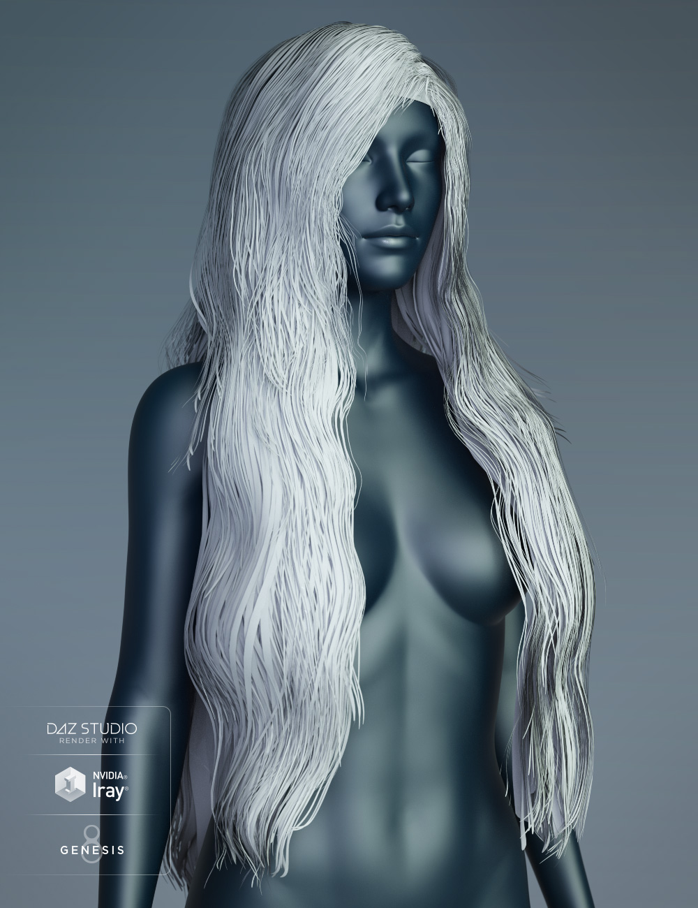 Fanta Sea Hair for Genesis 8 Female(s) by: goldtassel, 3D Models by Daz 3D
