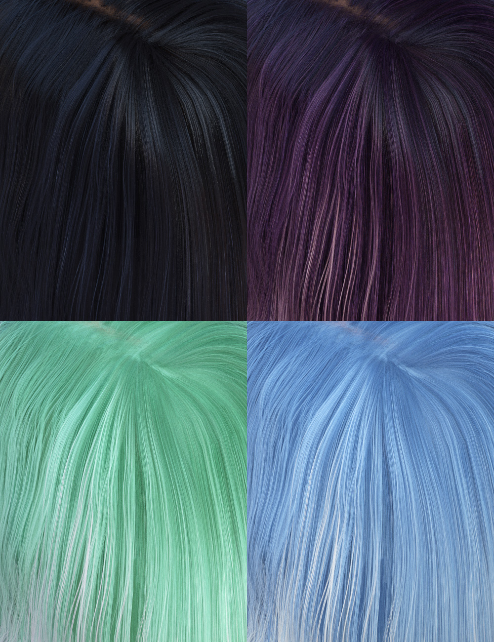 Colors for Fanta Sea Hair by: goldtassel, 3D Models by Daz 3D
