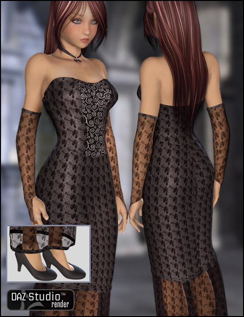 Nina of the Night by: Ravenhair, 3D Models by Daz 3D