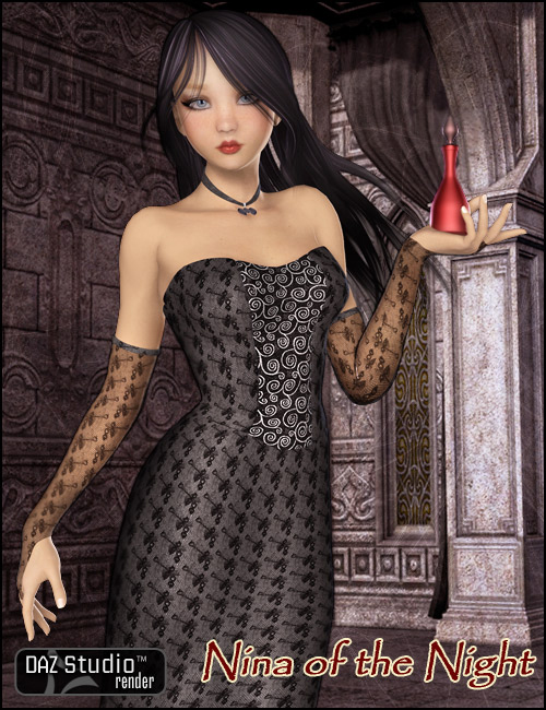 Nina of the Night by: Ravenhair, 3D Models by Daz 3D