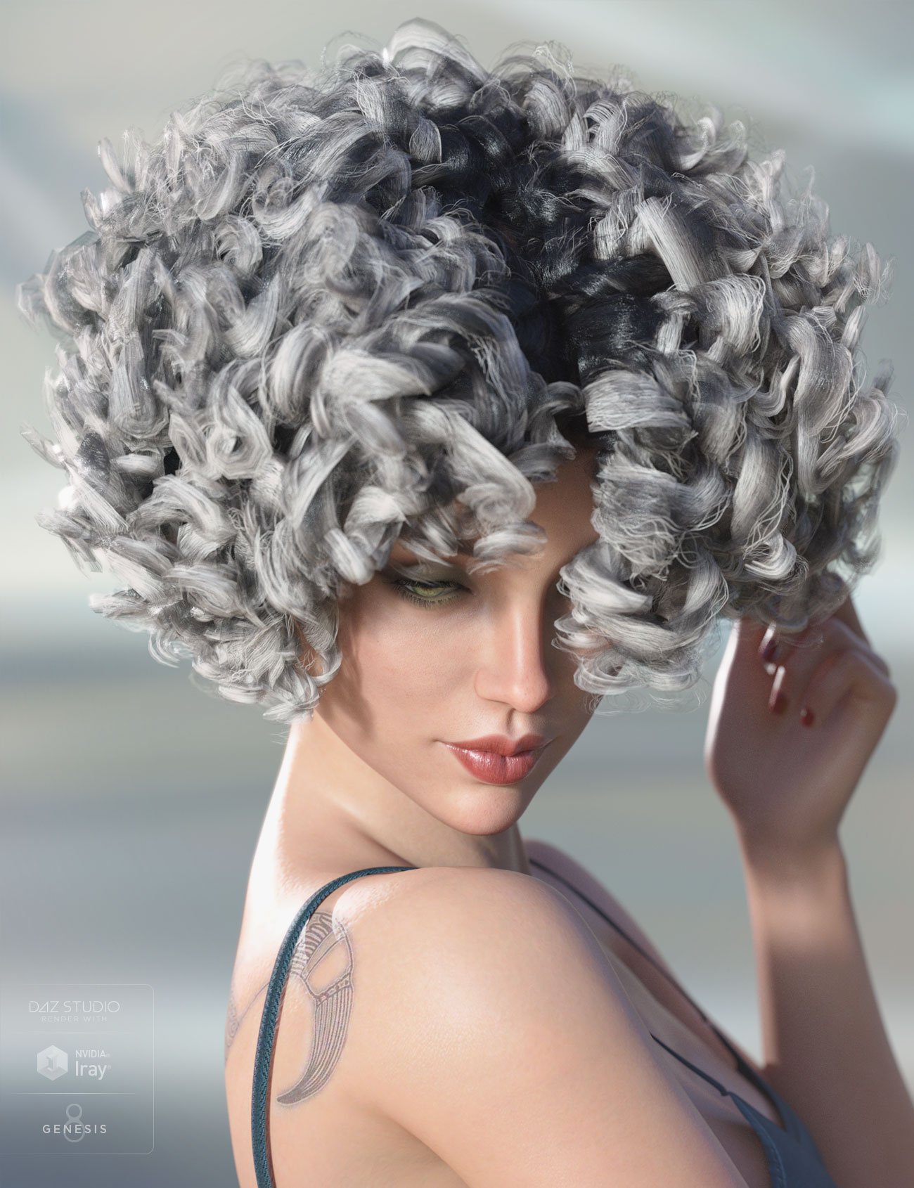 Gizelle Hair For Genesis 3 And 8 Female S Daz 3d