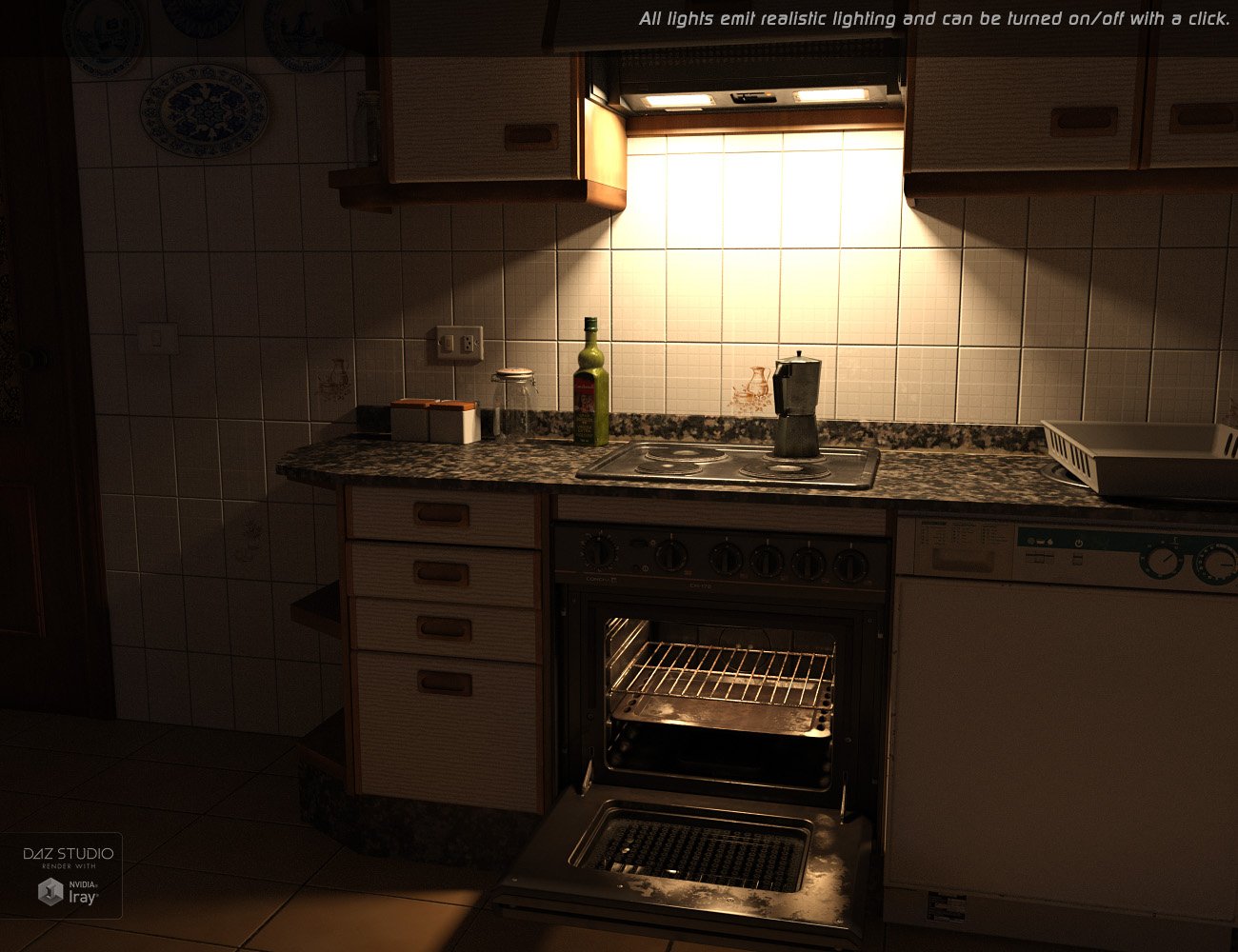 European Style Apartment European Style Apartment by: Roguey, 3D Models by Daz 3D