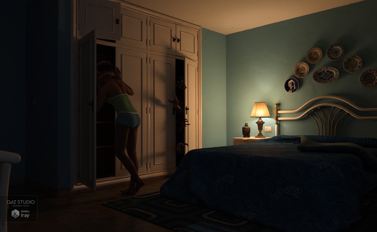European Style Apartment European Style Apartment by: Roguey, 3D Models by Daz 3D
