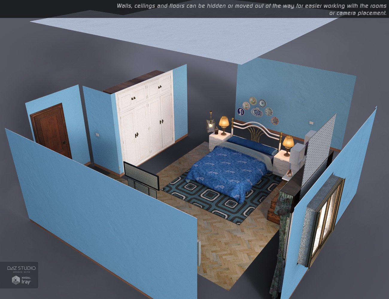 European Style Apartment European Style Apartment by: Roguey, 3D Models by Daz 3D