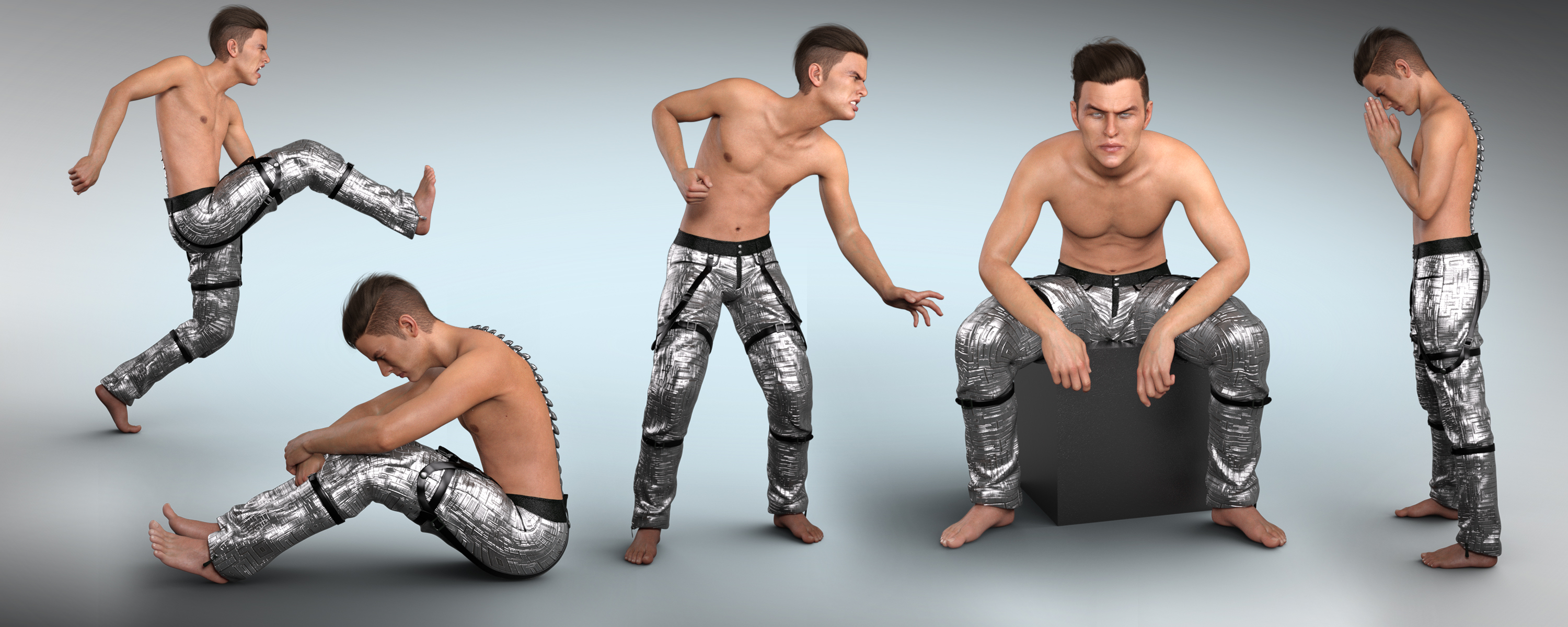 Z Alien Factor - Poses and Expressions for Nix 8 and Genesis 8 Male by: Zeddicuss, 3D Models by Daz 3D
