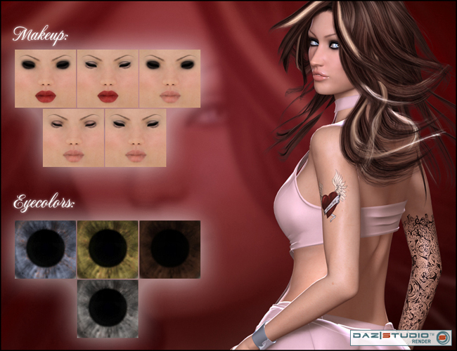 Kittie for V4 Kittie for V4 by: Liquid Rust, 3D Models by Daz 3D