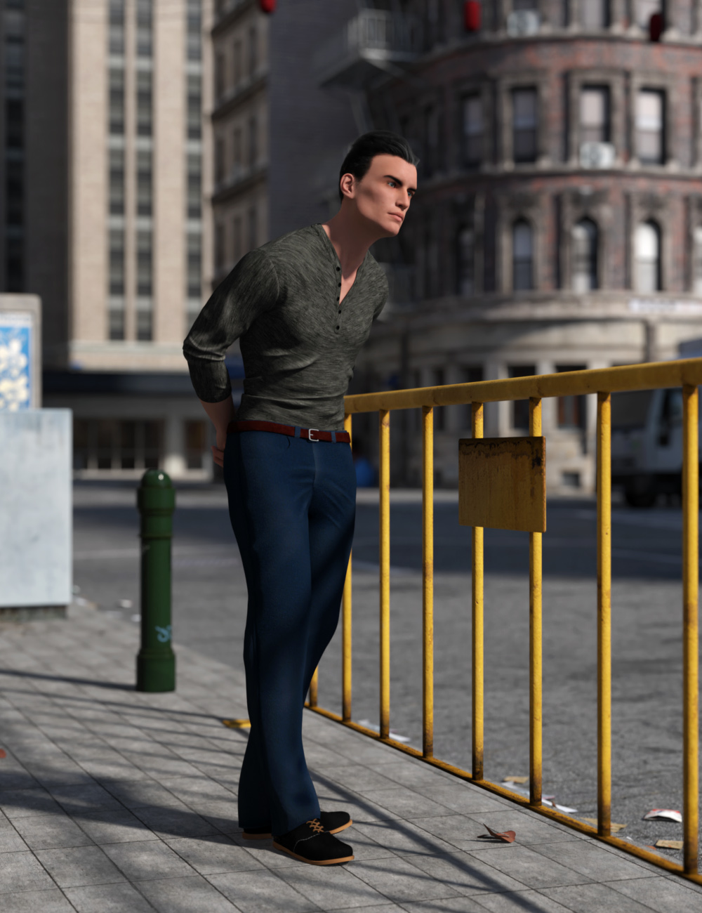 Urban Ubiquity Poses for Genesis 3 and 8 Male by: Three Wishes, 3D Models by Daz 3D