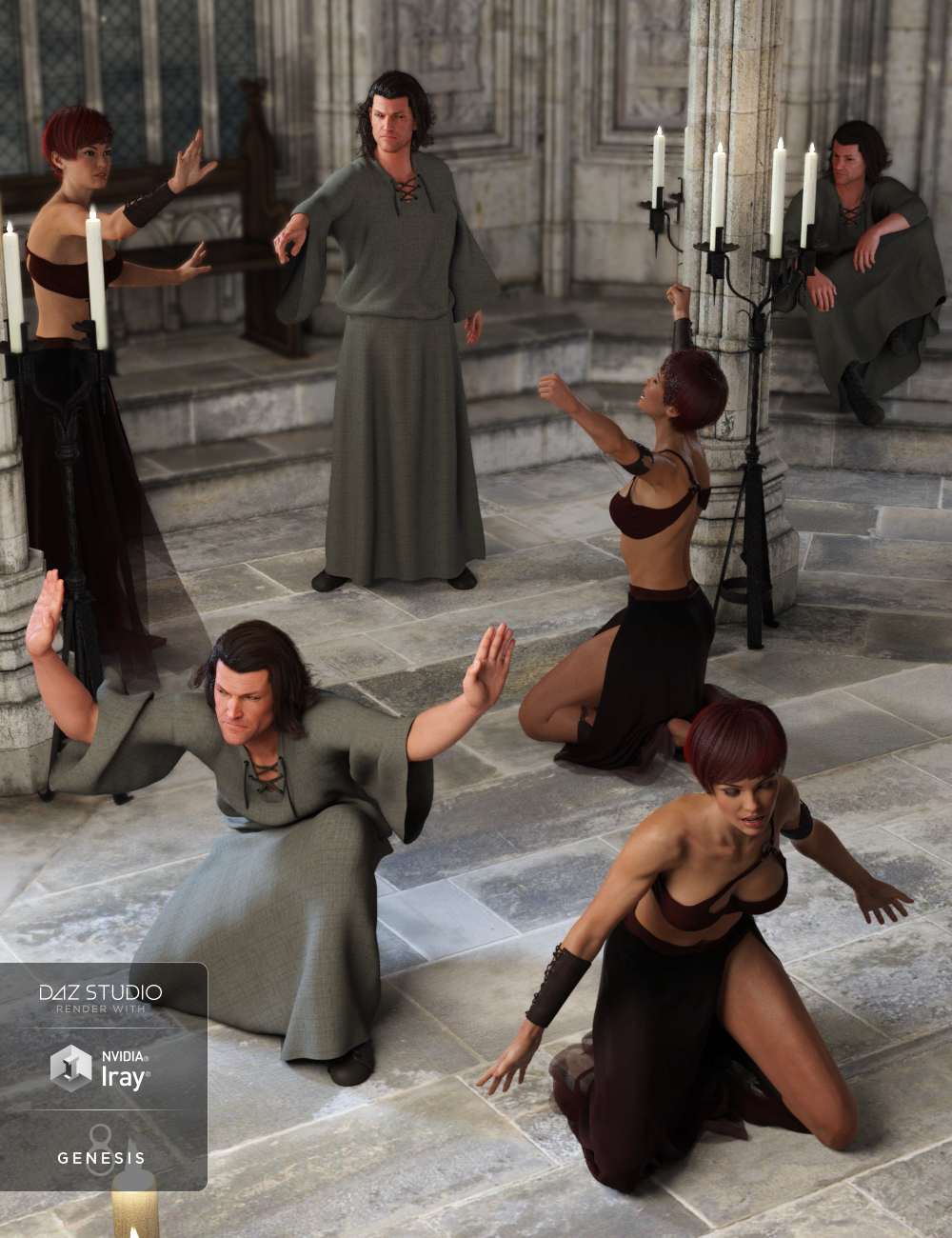 Winterblack The Rites Poses for Genesis 8 by: DianePredatron, 3D Models by Daz 3D