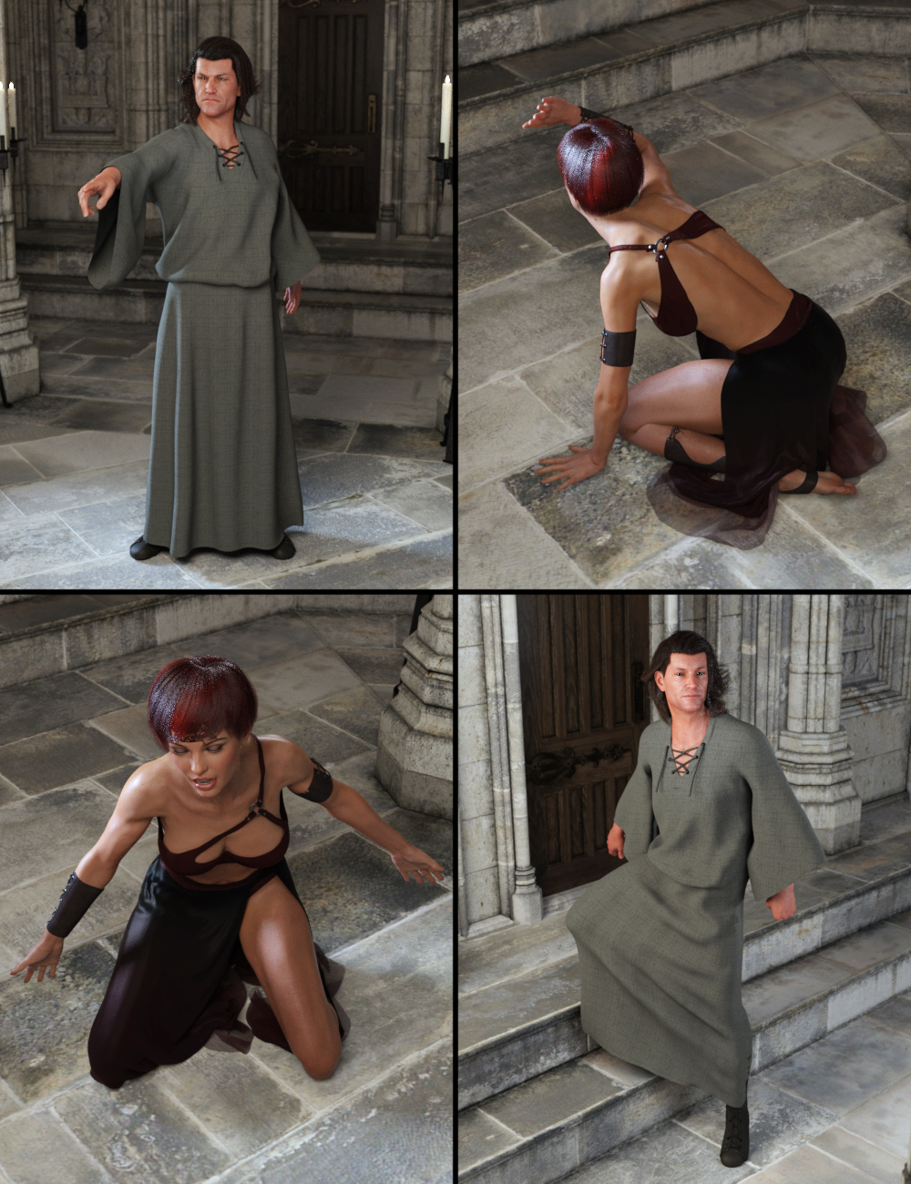 Winterblack The Rites Poses for Genesis 8 by: DianePredatron, 3D Models by Daz 3D