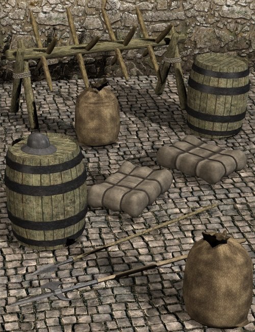 Medieval Gatehouse by: Faveral, 3D Models by Daz 3D