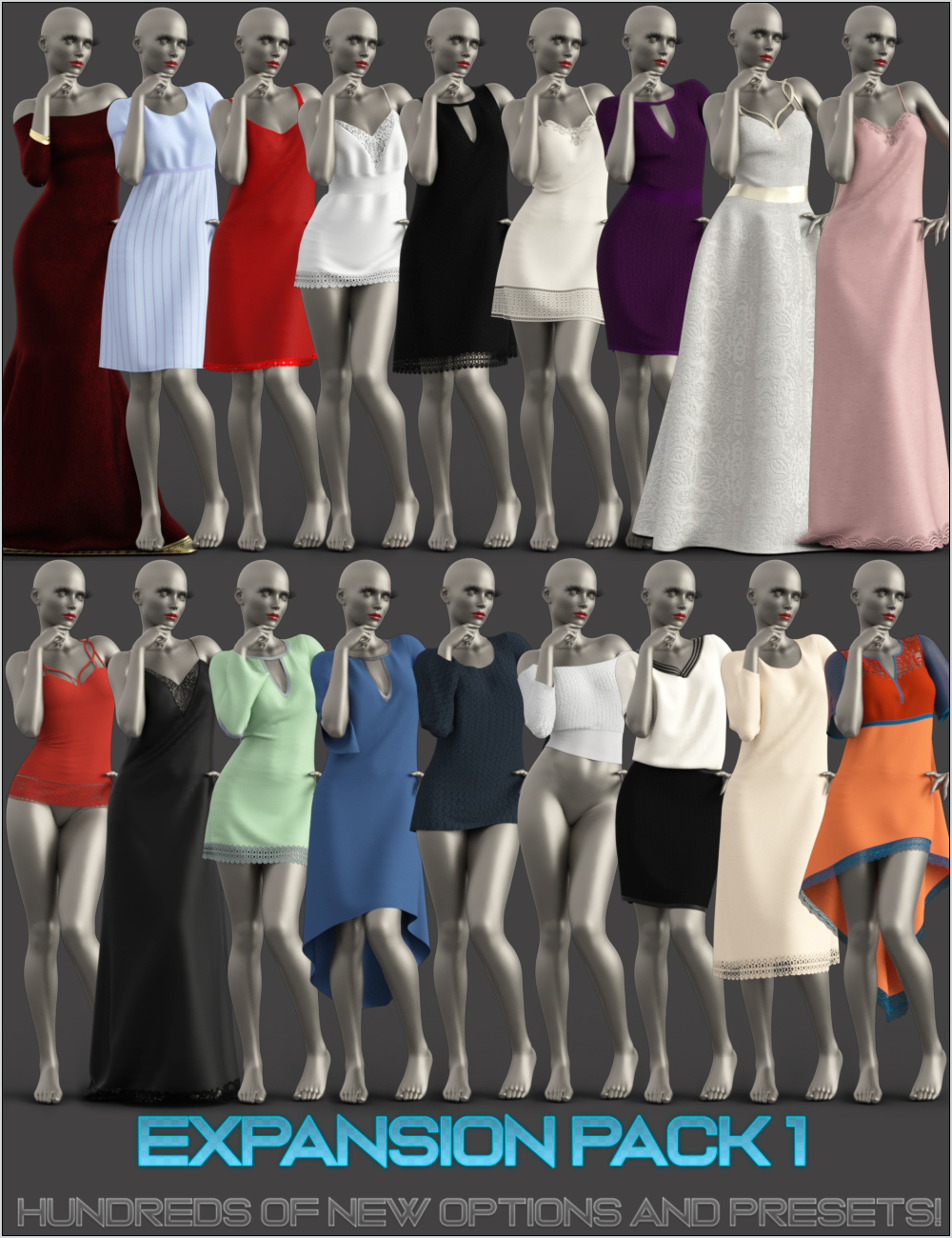 Expansion Pack 1 For Dforce Multi Dress System For Genesis 8 Females Daz 3d