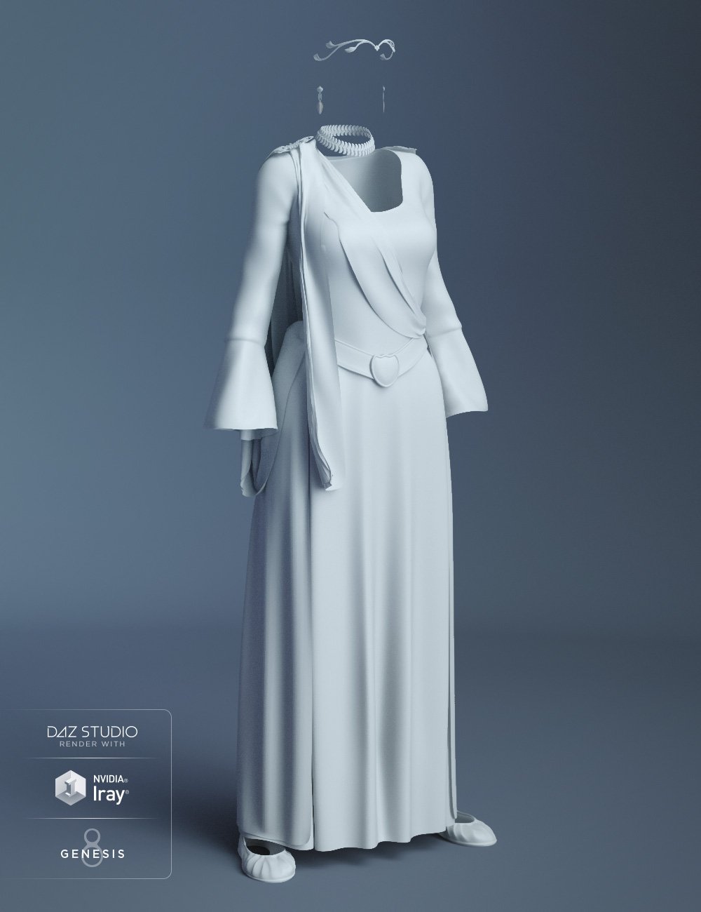 dForce Scottish Wear for Genesis 8 Female(s) by: Ravenhair, 3D Models by Daz 3D