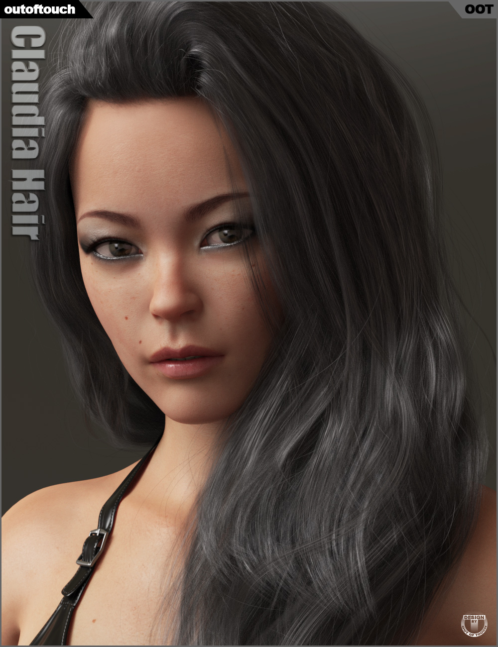 Claudia Hair for Genesis 3 and 8 Female(s) | Daz 3D