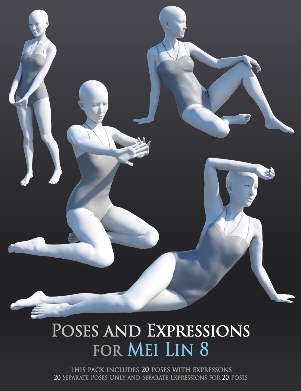 Simply Standing Poses for Genesis 8 Male | Daz 3D