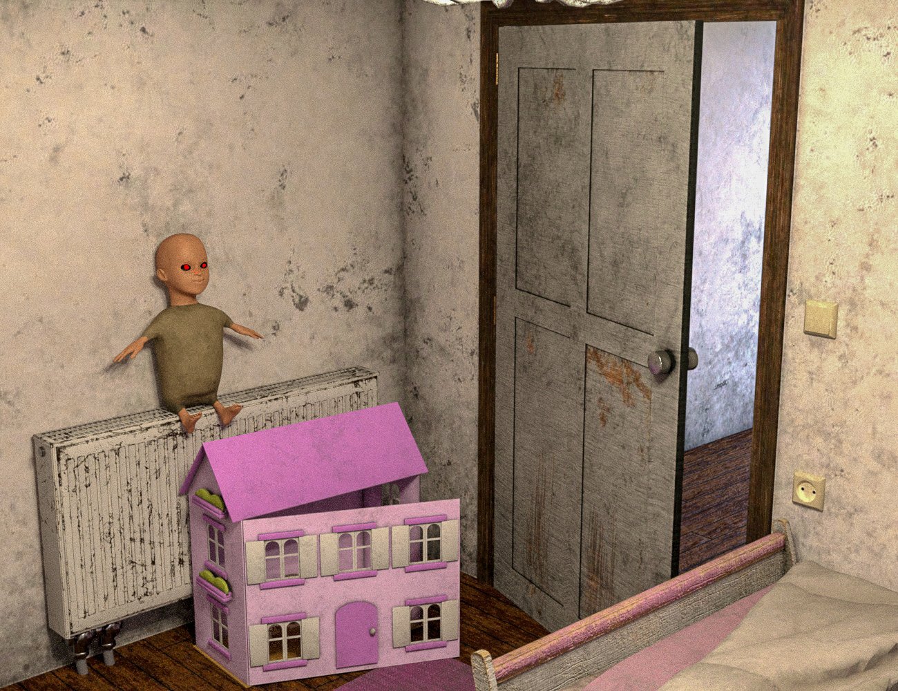 Creepy Children’s Bedroom Daz 3D