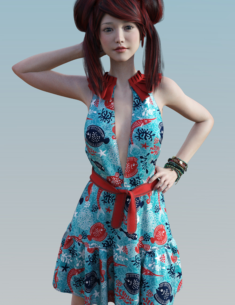 dForce Jasmine Outfit Textures by: Moonscape GraphicsSade, 3D Models by Daz 3D