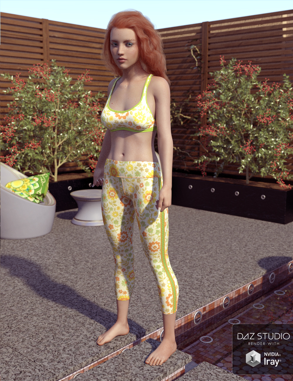 dForce Summer Fun Athletic Apparel Textures by: ForbiddenWhispers, 3D Models by Daz 3D