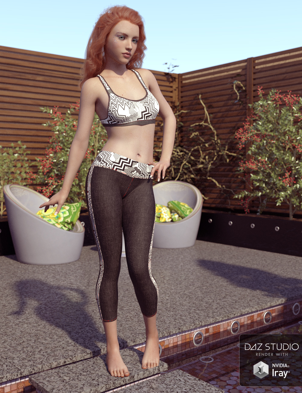 dForce Summer Fun Athletic Apparel Textures dForce Summer Fun Athletic Apparel Textures by: ForbiddenWhispers, 3D Models by Daz 3D