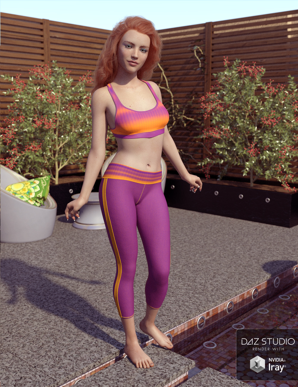 dForce Summer Fun Athletic Apparel Textures dForce Summer Fun Athletic Apparel Textures by: ForbiddenWhispers, 3D Models by Daz 3D